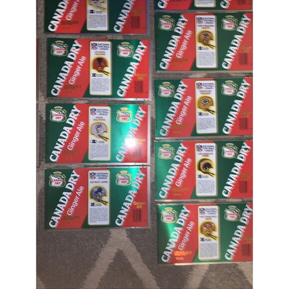 Lot of 26 NFL 1976 Canada Dry Ginger Ale NFL Unused Cans HTF - Picture 8 of 15